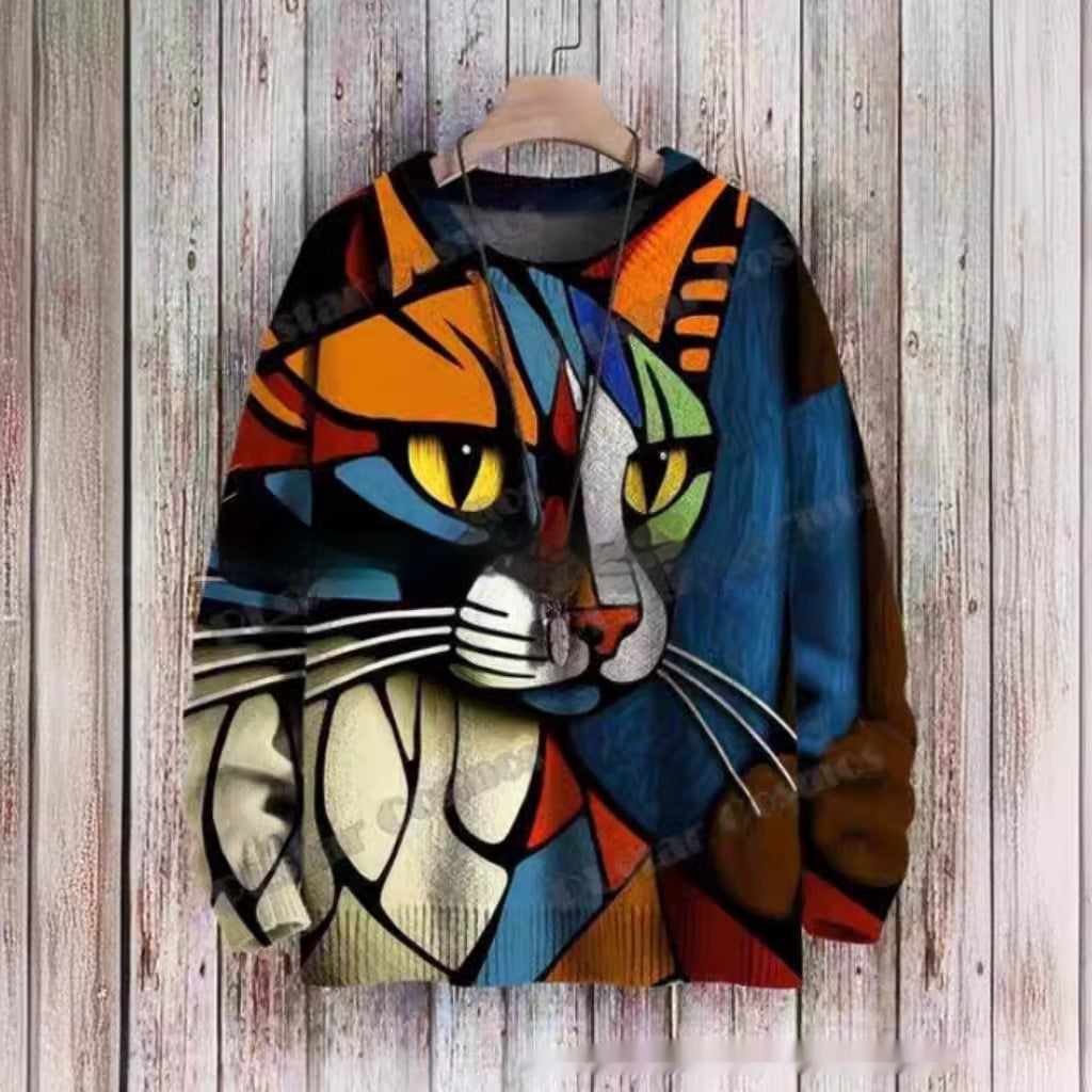 Round Neck Christmas Clothes Women's Sweater