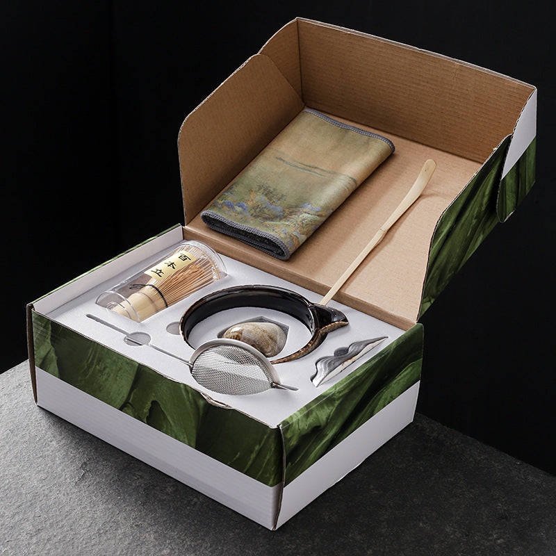 Japanese Kiln Baked Matcha Tea Set Suit