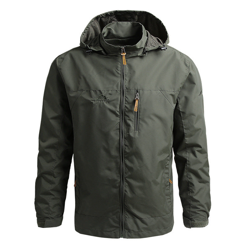 Mountaineering Shell Jacket Windcheater Outdoor Sports Jacket Men's Clothing