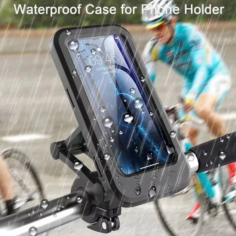 Black Mobile Phone Holder Bicycle Motorcycle Holder Mobile Phone Smartphone Holder Handlebar