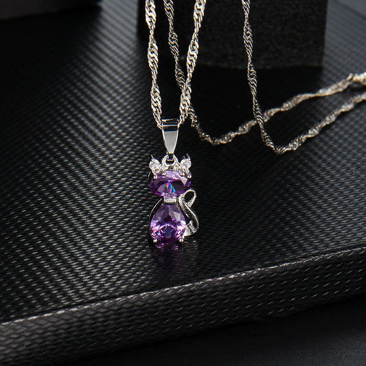 Women's Temperament Fashion Cat Pendant Necklace