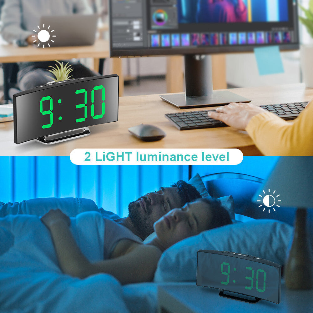 Digitaler LED Wecker Mit Temperatur Uhr Schlummerfunktion Tischuhr