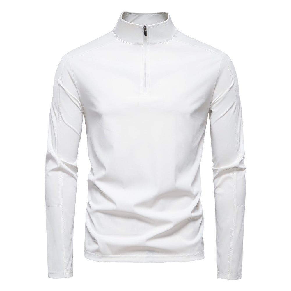 Men's Sun Protection UV Protection Long Sleeve Half Zipper T-shirt