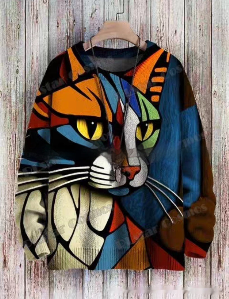 Round Neck Christmas Clothes Women's Sweater