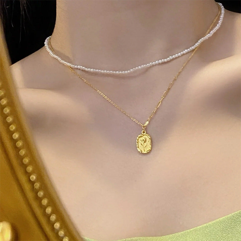 Women's Sterling Silver Tulip Necklace