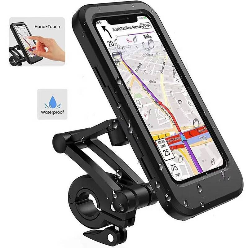 Black Mobile Phone Holder Bicycle Motorcycle Holder Mobile Phone Smartphone Holder Handlebar