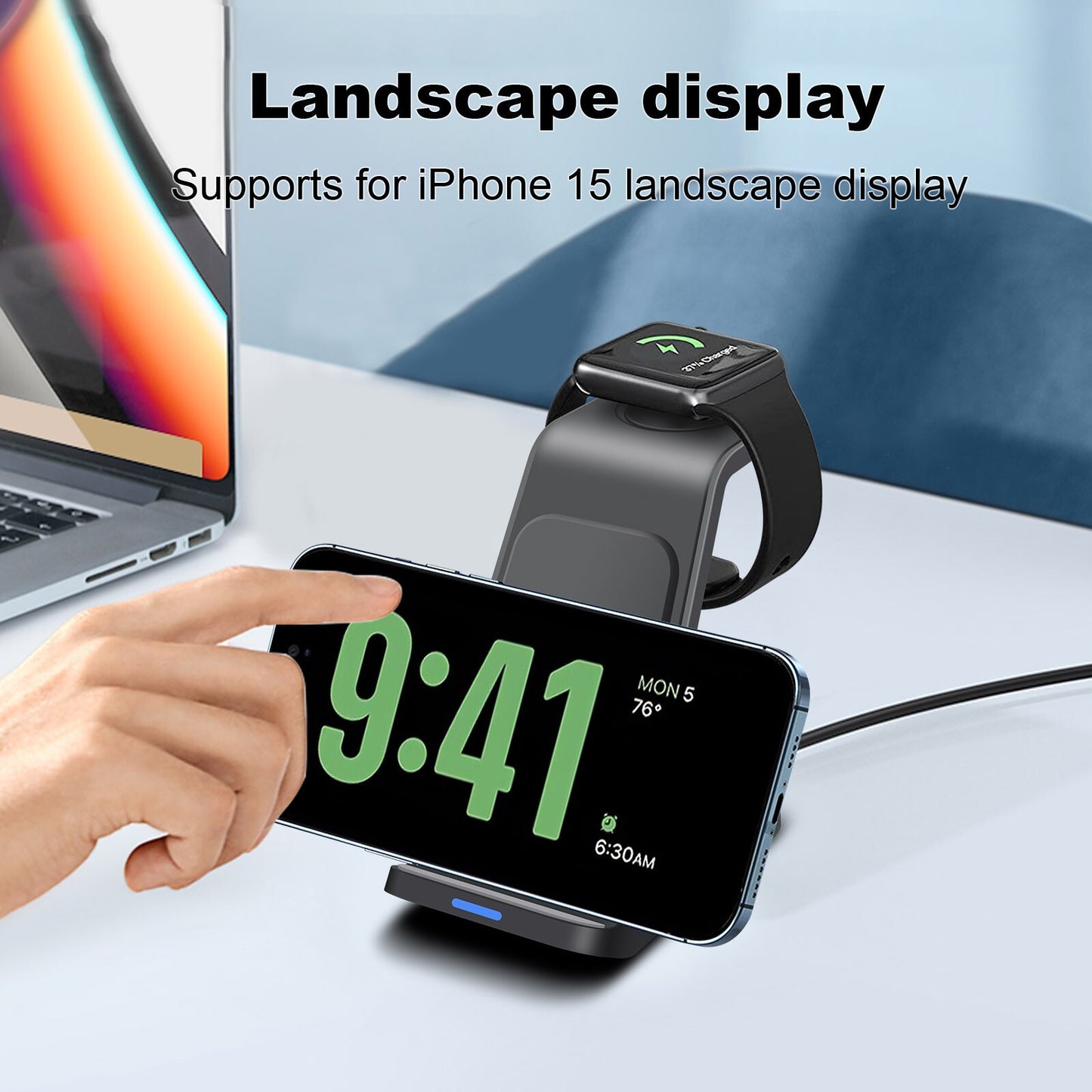 Three In One Wireless Charger Bracket Base