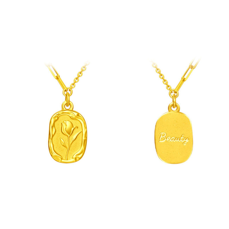 Women's Sterling Silver Tulip Necklace