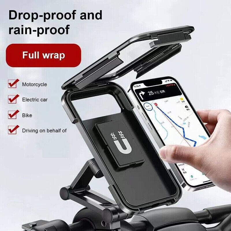Black Mobile Phone Holder Bicycle Motorcycle Holder Mobile Phone Smartphone Holder Handlebar